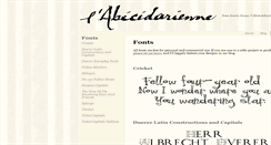 Desktop Screenshot of abecedarienne.com